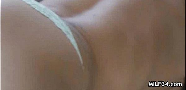  Horny latina milf finds herself some dick